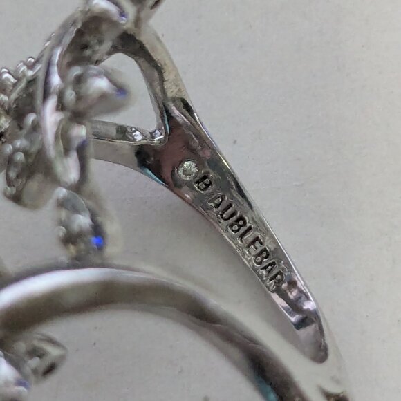 BAUBLEBAR Peacemaker Silver Tone Rhinestone Ring - Picture 6 of 6